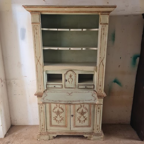 Secretarie laccato decorato - secretarie,