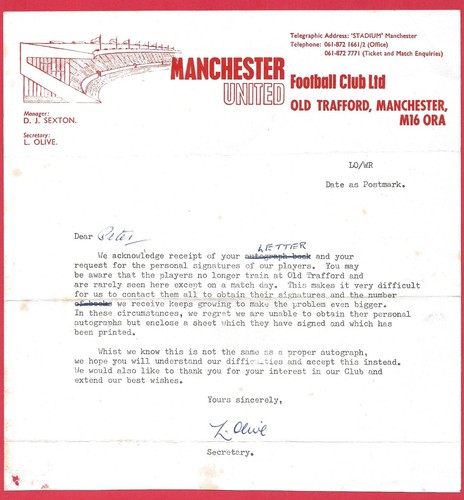 Les olive manchester united - les,