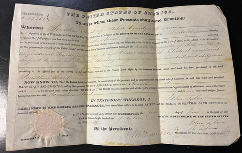 1842 john tyler - 1842, segreteria