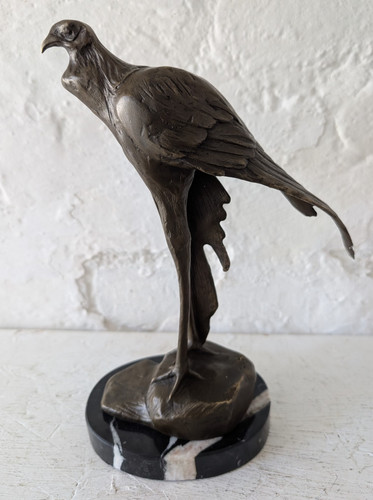 Statuina uccellino segretario