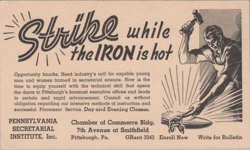 1941 pennsylvania secretarial - pennsylvania,