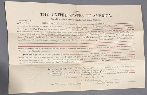 Ozark 1907 land grant - ozark,