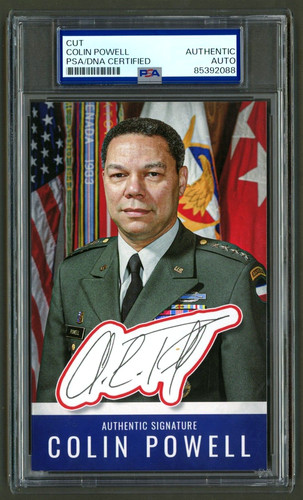 Fotocard colin powell signed - fotocard,
