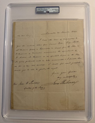 James buchanan 1840 lettera - buchanan,