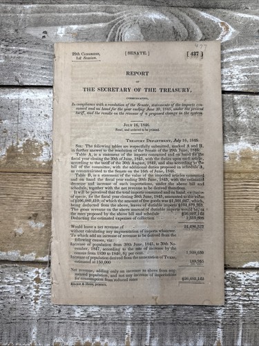 1846 antique pamphlet - 1846,