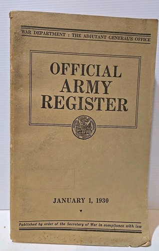 1930 official army register - 1930,
