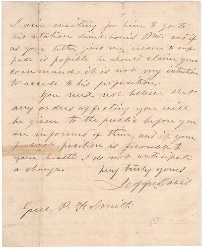 Jefferson davis lettera - davis,